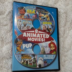 8 Animated Movies DVD
